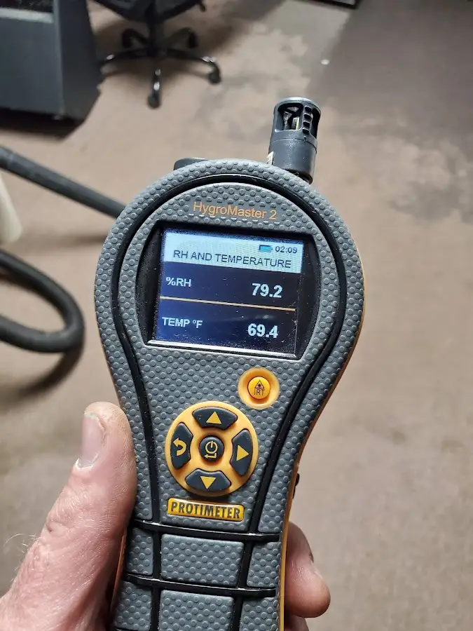 Moisture meter humidity assessment for Mold Remediation & Removal in Lowell